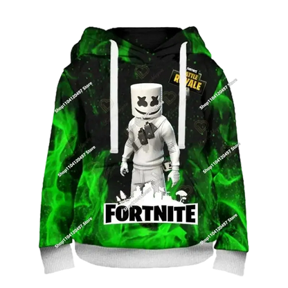 Hoodies für Jungen und Mädchen Fortnite Kinder-Pullover 3D-bedruckte Hoodies Battle Royale Herren-Hoodies Herbstmode Kinderbekleidung