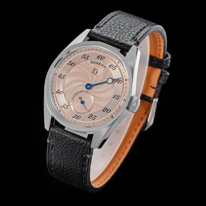 Sugess Watch of Men Automatic Mechanical Wristwatches ST1721 Movement Luminous Simple Fashion Clock Waterproof Glass S451 New