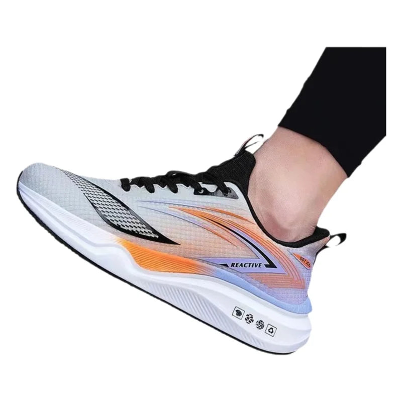 Men's Breathable Running Shoes Summer Hot Sale Of The Season Casual Sporty Fish Thread Soft Bottom Thick Heel Cross-Border St...