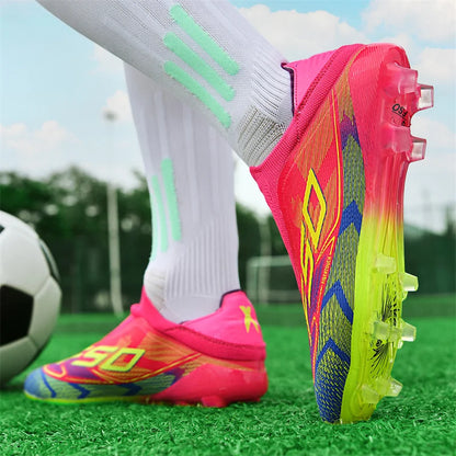 Mens Outdoor Soccer Shoes Professional Football Shoes TF/FG Football Field Boots Comfortable Non-Slip Training Sneakers 35-45