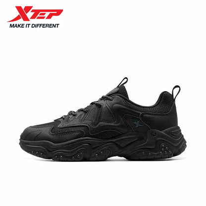 Xtep casual shoes 2025 spring and summer lightweight sports shoes with thick sole, fashionable street style sneakers 875319320004