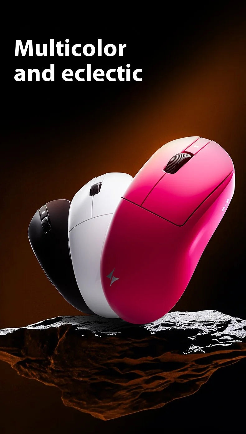 Rato Gaming Sem Fios ATK A9 Plus A9/A9 SE/A9 Pro Tri-Mode 8K Leve A9 Ultimate E-sports PC Presente Personalizado