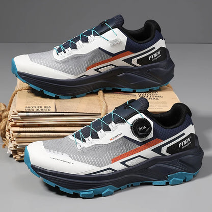 Spring & Summer Men's Running Shoes  Outdoor Hiking,Wear-Resistant Trail Shoes with BOA Closure,Breathable Sports & Casual Style