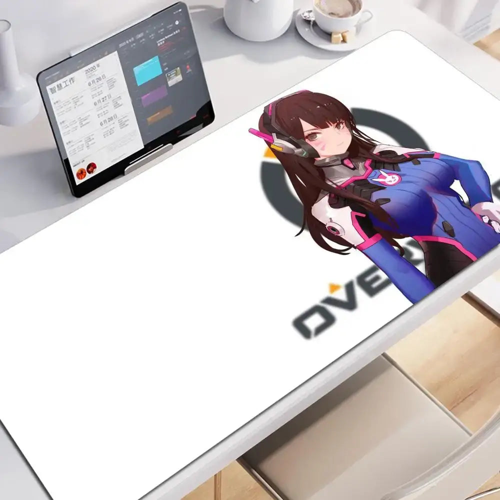 Anime Gaming Girl Overwatch Large Mouse Pad 900x400 Laptop Office Rubber Soft Desk Mat Computer Keyboard HD Print Mousepad Xxl