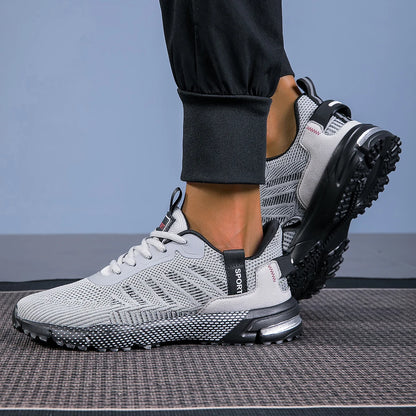Men Running Shoes Lightweight Breathable Jogging Sport Shoes Male Lace-up Fashion Comfort Non-slip Casual Sneakers Man