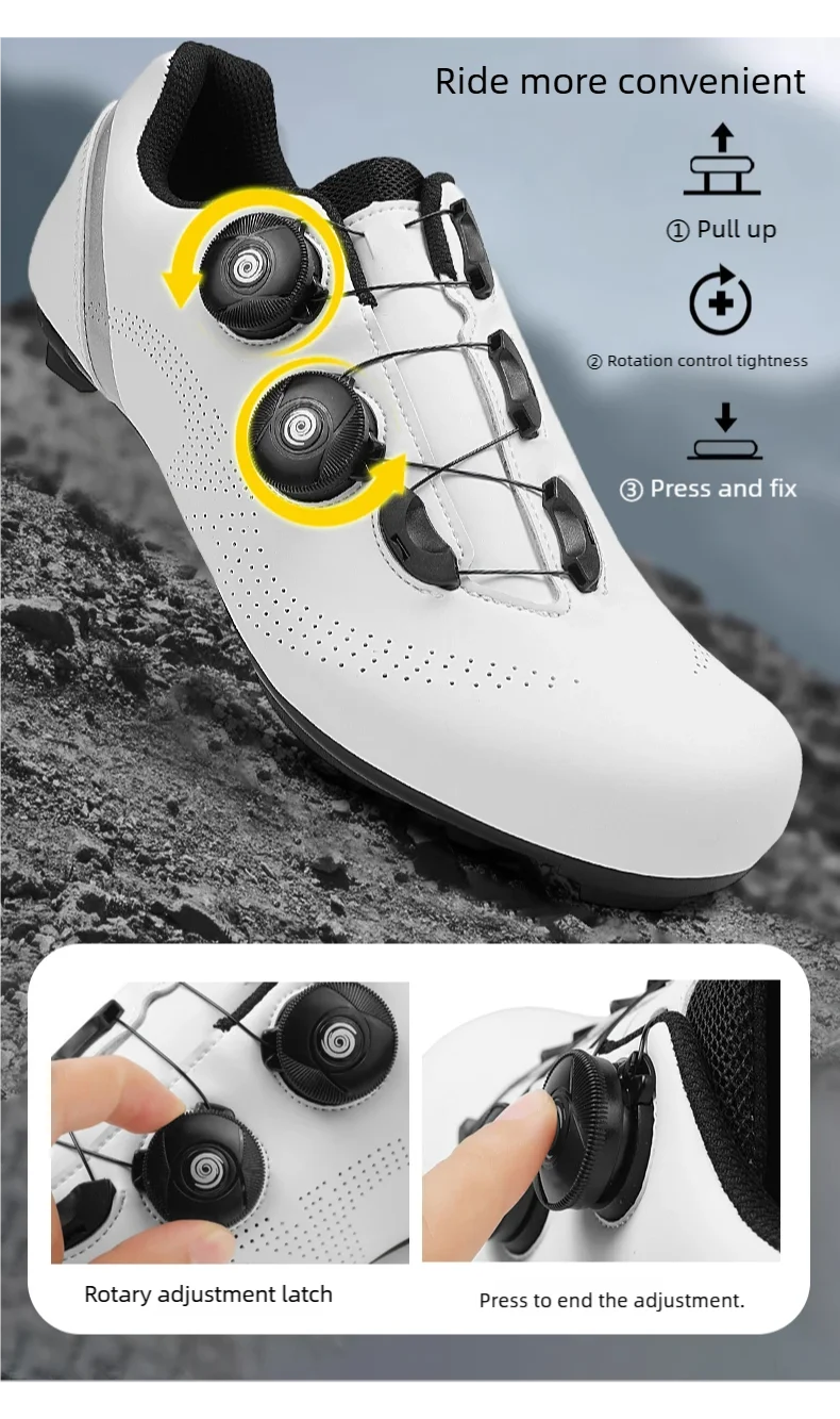 Speed Cycling Sneakers Road Bike Shoes Men Women Sports Route Cycling Shoes Self-locking Racing Bicycle Cleats SPD