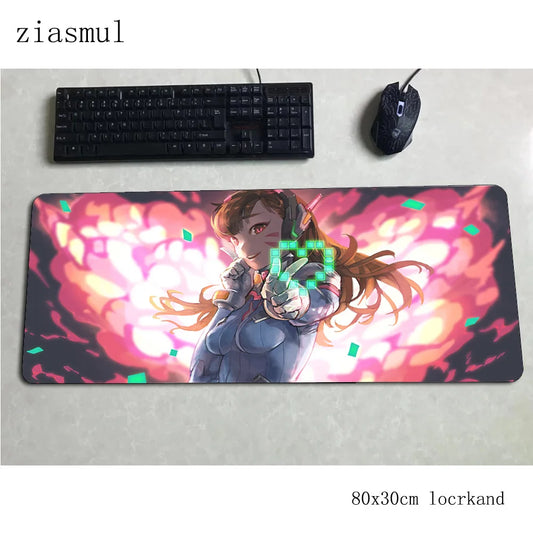Tapete de rato gamer Overwatch Aestheticism 800x300x3mm, tapete de rato para portátil gaming, mousepad Cartoon, tapete de secretária para PC