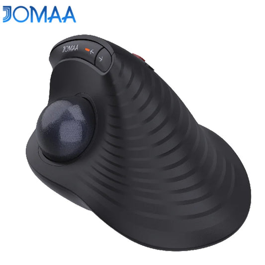 JOMAA Speed Roller Trackball Mouse Wireless Thumb-Control Ergonomic Rechargeable Bluetooth Mouse with Silent Click, Multi-Device Trackball Mouse