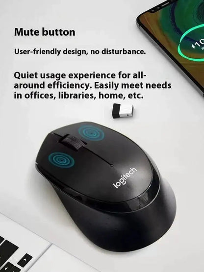 Rato de escritório profissional Logitech M330, compacto, silencioso, fácil de transportar, confortável ao toque e especialmente concebido1