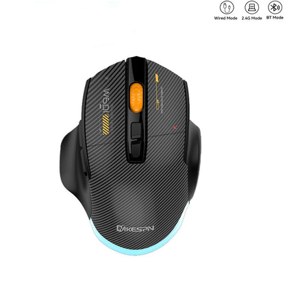 Rato Gaming Sem Fios Bluetooth, 12800 DPI, Rato RGB com Fio/Sem Fios com 7 Botões Programáveis, para PC e Portátil, Gaming