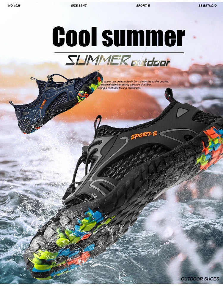 Męskie buty do brodzenia, buty plażowe typu „barefoot”, antypoślizgowe i odporne na zużycie, buty do pływania pod prąd, damskie buty do sportów wodnych na świeżym powietrzu