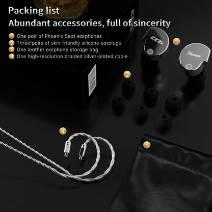 CCA Phoenix HiFi Wired Earphones Metal Alloy In-Ear Headphones with 10mm Dual Magnetic Dynamic Driver for Gaming & Music