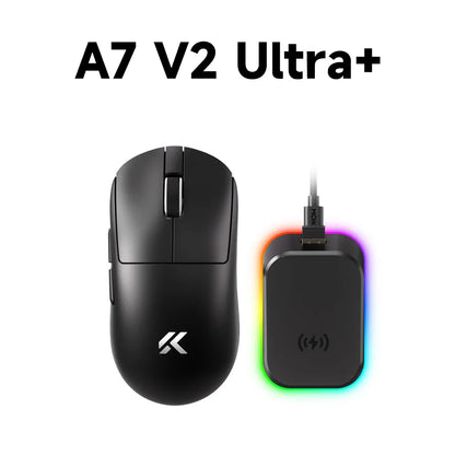 MCHOSE A7 V2 Rato Gaming Sem Fios Leve, Dupla Taxa de Polling de 8,000Hz, PAW3950 TI, Rato Gaming, Esports e Escritório