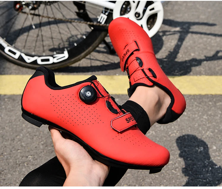 New Unisex pedal Cycling Shoes Flat shoes Suitable For Mountain Sports Pedal Self-Locking Cycling Shoes Breathable Cycling Shoes