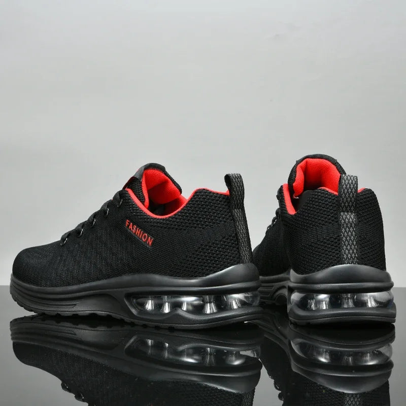 Mens Running Shoes Outdoor Sports Casual Mesh Tennis Shoes Lace-up Lightweight Gym Jogging Shoes for Men 2025 New Male Sneakers
