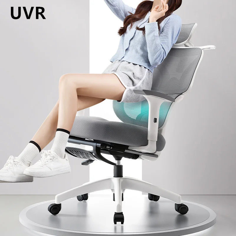 UVR Ergonomic Chair Home Computer Chair Comfortable To Lie Down Gaming Chair Long Periods Office Chair Reclining Chair