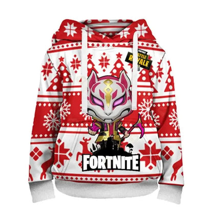 Ανδρικό φούτερ με κουκούλα Fortnite, μοντέρνα μπλούζα με 3D εκτύπωση, φούτερ με κουκούλα Battle Game για αγόρια και κορίτσια, χιπ χοπ, ανδρικό casual πανωφόρι