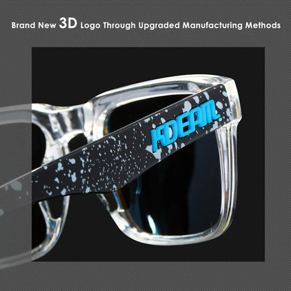 2025 Kdeam Polarized Sunglasses for Men Women Fashion Unisex Brand Trendy Outdoor Eyewear For Couple Mirror red lens