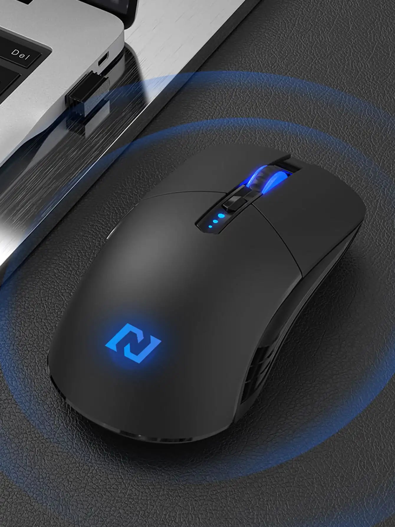 Rato sem fios, 6 botões, rato sem fios silencioso para escritório, rato sem fios antiderrapante para jogos eSports