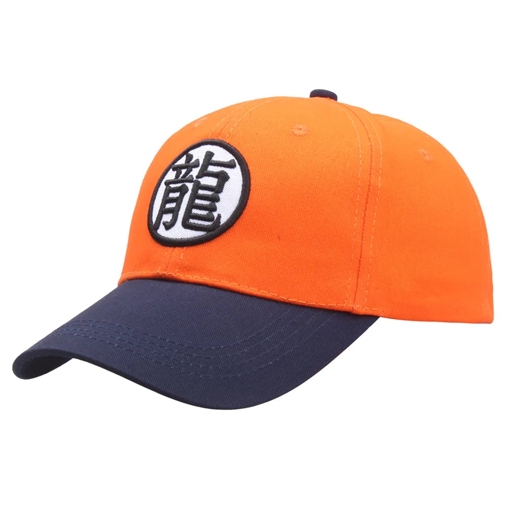 Dragon Ball Z justerbar basebollkeps Anime Goku sommarhatt för föräldrar och barn Hip Hop-keps för pappa Män Pojkar Utomhus- och sportkepsar Present