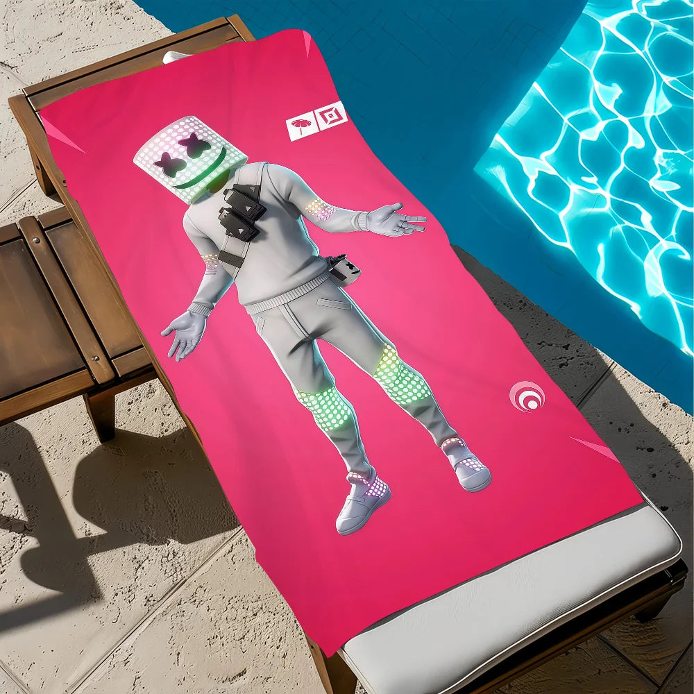 game art funny F-Fortnite Towel soft Beach Towels Trip swim Pool bathing Towel Gym Spa home Decor Gift Holiday