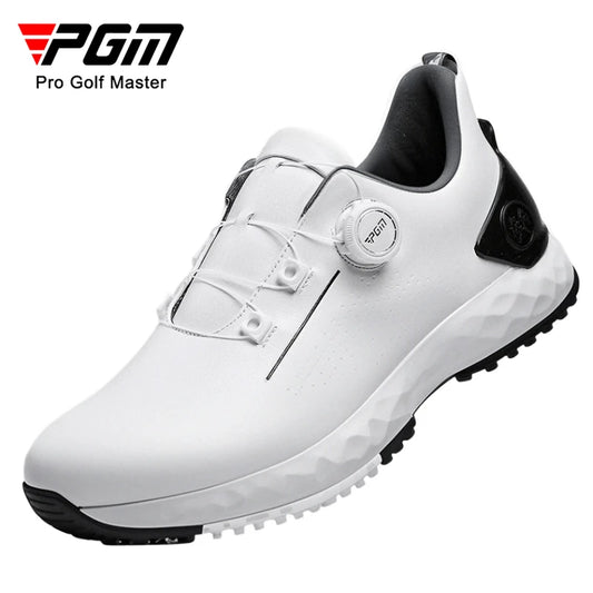Scarpe da golf da uomo PGM, sneakers comode con ammortizzazione, lacci con manopola, impermeabili e antiscivolo, rialzanti XZ408