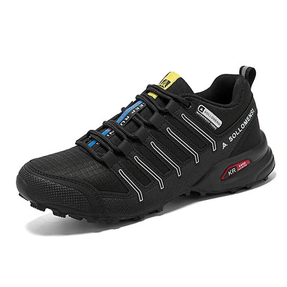 Men's Waterproof Hiking Shoes Outdoor Breathable Travel Walking Shoes Tactical Training Shoes Comfortable Lockless Cycling Shoes