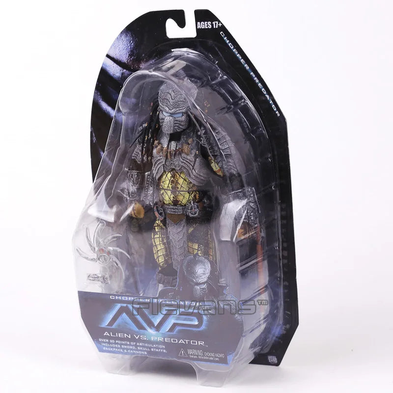 NECA AVP Alien vs. Predator Chopper Celtic Scar Predator Φιγούρα Δράσης 7" Αρθρωτό Κινητό Μοντέλο Παιχνίδι