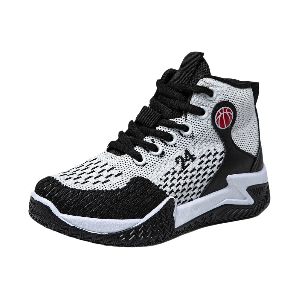 Large Size High Top Sports Shoes Men's Casual Breathable Comfortable Thick Bottom Basketball Shoes Running Shoes