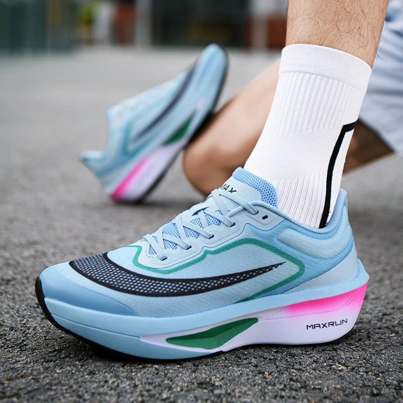 Mens Running Shoes Autumn Breathable Marathon Professional Lightweight Sneakers Flat Comfortable Casual Tennis Shoes for Men