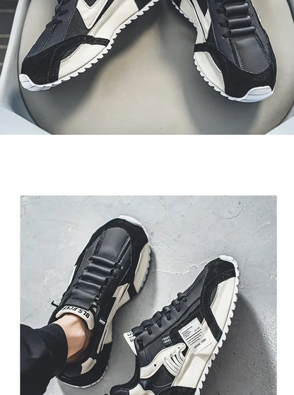 Men Luxury Sneakers Sports Shoes Moccasins Chunky Men Casual Sneakers Comfortable Breathable Trend Designed Personality Shoes