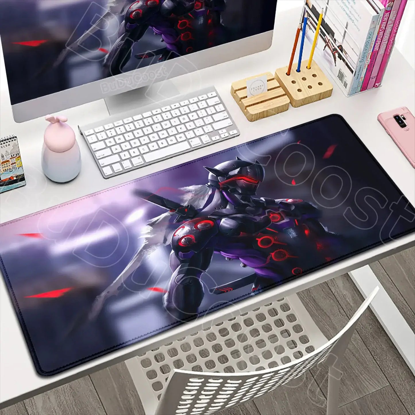 Large XXL DIY Cool Overwatch Mouse Pad Keyboard Table Gaming Accessories Non-Slip Rubber Edge locking spped Laptop Rug desk Mat, produit gaming premium Fraquane