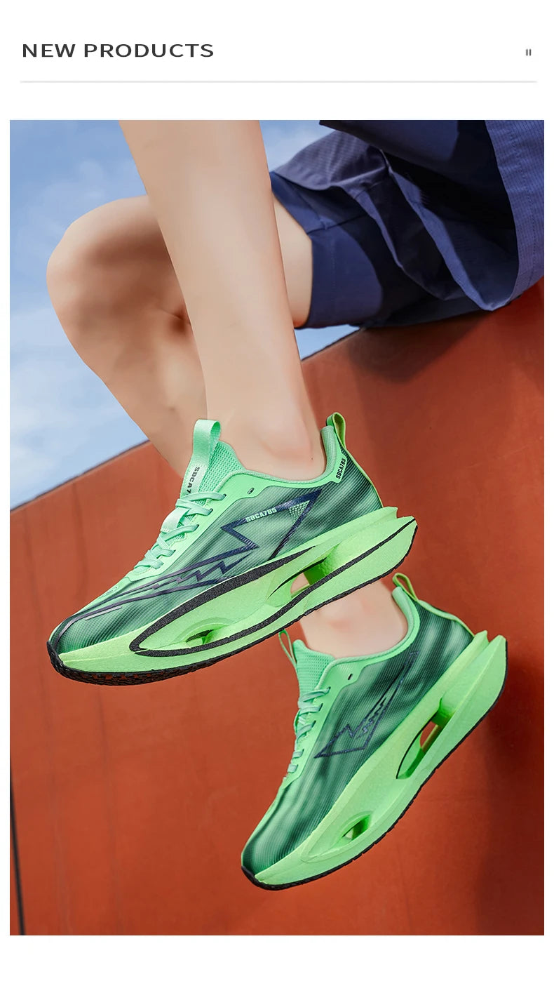 2026 Running Shoes Carbon Plate Marathon Men Sports Breathable Lightweight Women's Comfortable Athletic Antiskid Sneakers Casual