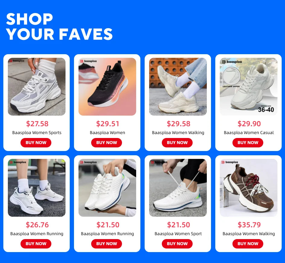 Baasploa Women Professional Running Shoes Outdoor Carbon Plate Non Slip Sports Shoes Female Casual Breathable Jogging Sneakers