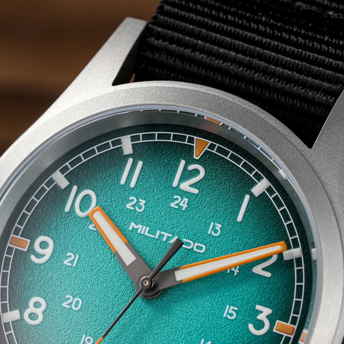 ML24 Field Watch Mens 38mm Vintage Military Style VH31 Sweep Quartz Domed Sapphire Super C3 Lume 316L Steel 100M