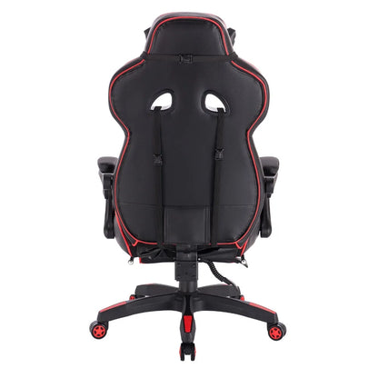 WOLTU Swivel Gaming Racing Chair Desk Office Computer Chair Sports Seat with Headrest Lumbar Cushion Footrest Gamer Chair