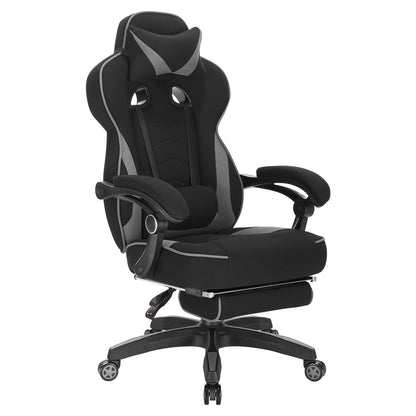 WOLTU Swivel Gaming Racing Chair Desk Office Computer Chair Sports Seat with Headrest Lumbar Cushion Footrest Gamer Chair