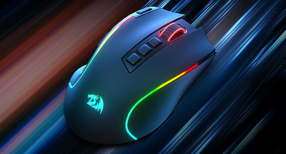Rato Gaming Redragon M612 PRO BT & 2.4RGB, 8000 DPI, Ótico com/sem Fios, 11 Botões Programáveis e 6 Modos de Retroiluminação