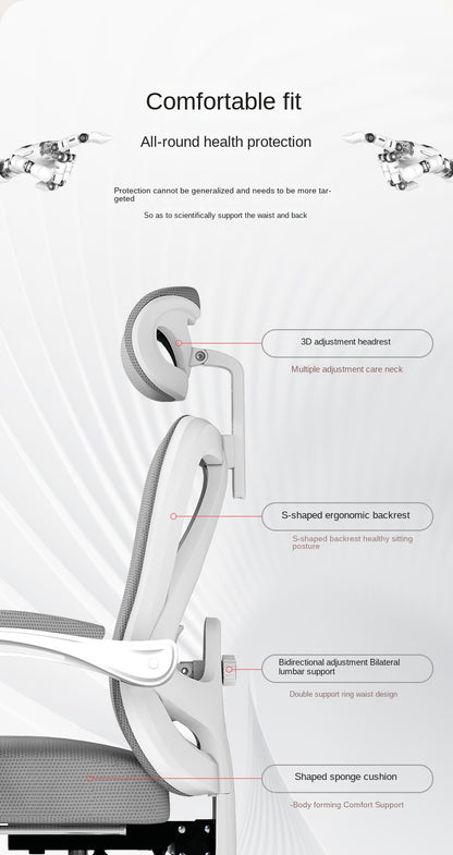 UVR Gaming Computer Chair Mesh Breathable Staff Chair Ergonomic Design Armrest Chair Sitting Comfort Home Office Chair Furniture
